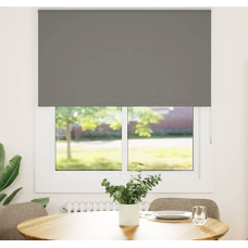 Vidaxl Rullo žalūzija Blackout pelēks 135x150cm Auduma platums 131,6cm