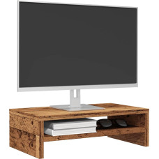 Vidaxl monitora statīvs Old Wood 42x24x13 cm Engineered Wood