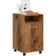 Vidaxl skapis ar riteņiem Old Wood 33x38x60 cm Engineered Wood