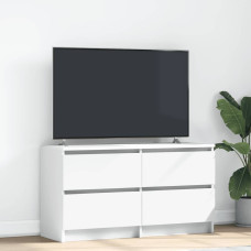 Vidaxl TV skapītis, balts, 100x35x54 cm, inženierijas koks