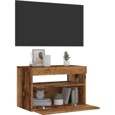 Vidaxl TV skapis ar LED gaismām Old Wood 60x35x40 cm Engineered Wood