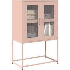 Vidaxl Highboard Pink 68x39x107 cm Tērauds