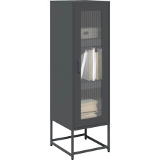 Vidaxl Highboard Antracīts 36x39x123 cm auksti velmēts tērauds