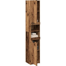 Vidaxl vannas istabas skapis Old Wood 32x34x188,5 cm Engineered Wood