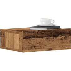 Vidaxl Peldošie naktsgaldiņi 2 gab Old Wood 40x32x15 cm