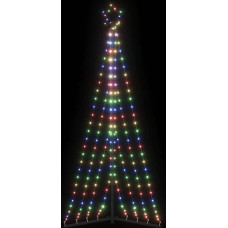 Vidaxl Ziemassvētku eglītes gaismiņas, 339 LED, krāsainas, 180 cm