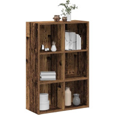 Vidaxl grāmatu skapis/bufete Old Wood 66x30x98 cm Engineered Wood