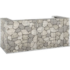 Vidaxl gabions atkritumu tvertnēm, cinkots tērauds, 254x100x110 cm