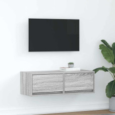 Vidaxl TV skapītis, pelēka ozolkoka, 80x31x25,5 cm, inženierijas koks