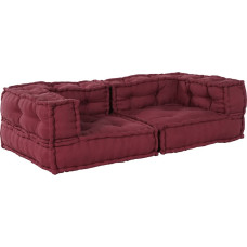 Vidaxl Modulārais Puffe Maroon 140x70x36 audums