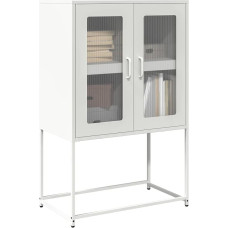 Vidaxl Highboard White 68x39x107 cm Tērauds