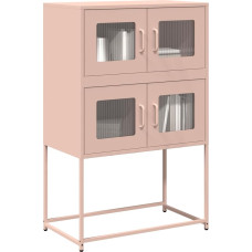 Vidaxl Highboard Pink 68x39x107 cm Tērauds