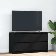 Vidaxl TV skapītis, melns, 100x35x54 cm, inženierijas koks