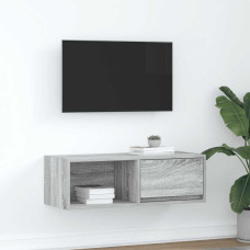 Vidaxl TV skapītis, pelēka ozolkoka, 80x31x25,5 cm, inženierijas koks