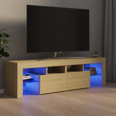 Vidaxl TV skapītis ar LED lampiņām, 140x36,5x40 cm, ozolkoka krāsā